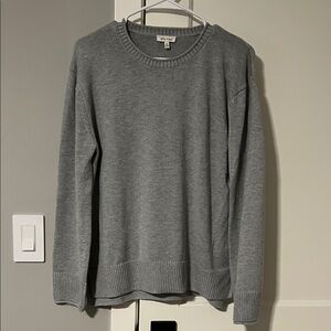 Ella Moss Women's Gray Crewneck Sweater